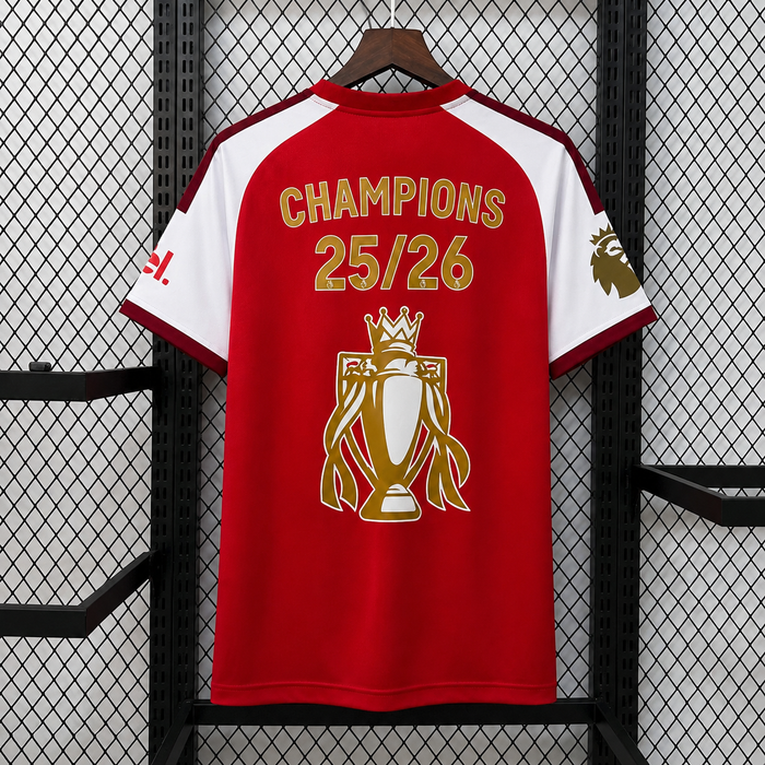 2025/2026 Arsenal Champions Cup Print Home Football Shirt