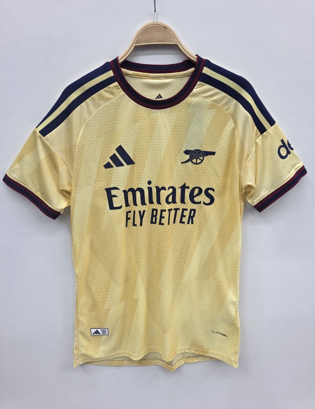 Arsenal Yellow Away Football Shirt