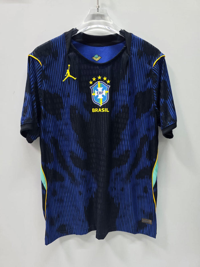 Brazil Black Jordan Football Shirt