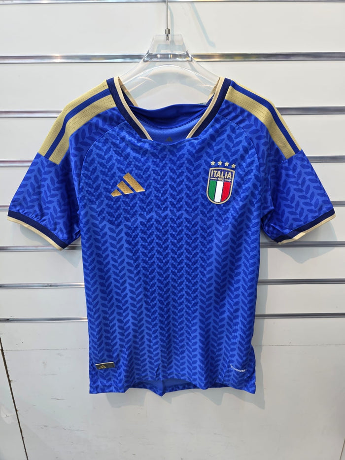 Italy Blue Home Football Shirt