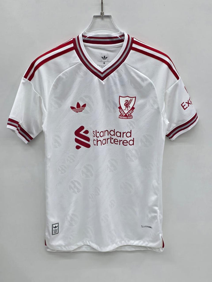 Liverpool White Away Football Shirt