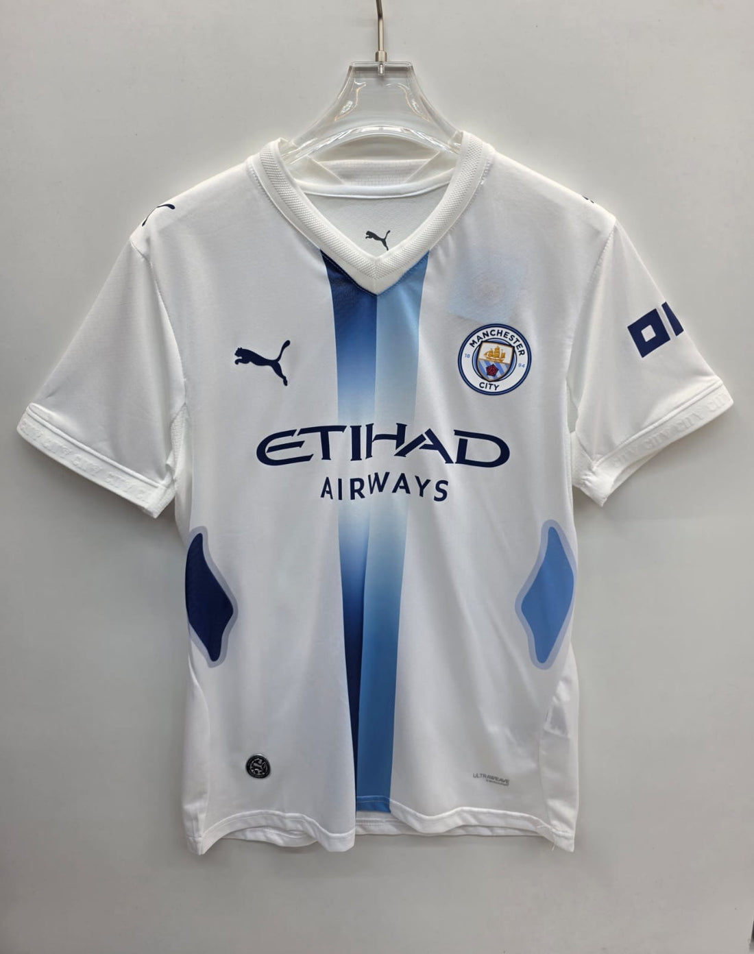 Manchester City White Away Football Shirt