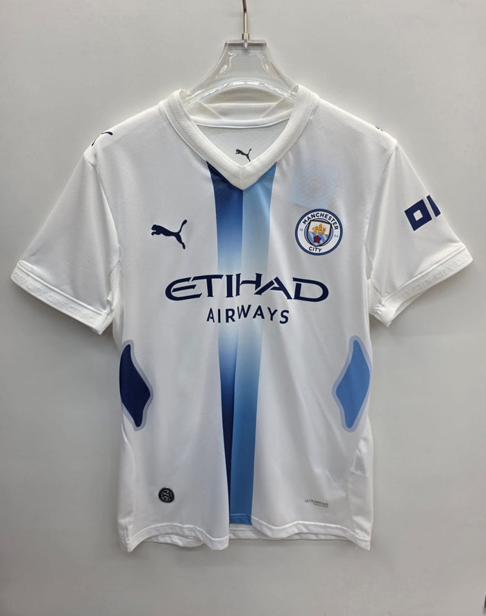 Manchester City White Away Football Shirt