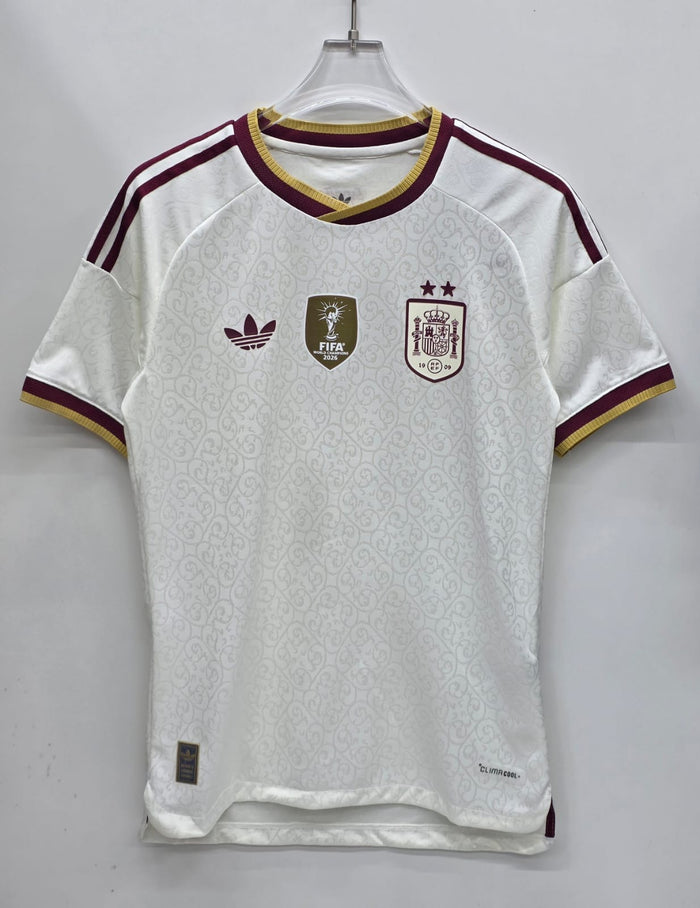 Spain White World Champions Home Shirt
